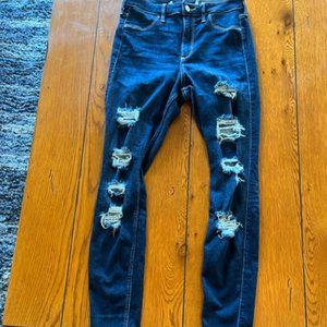 dark wash jeans from american eagle